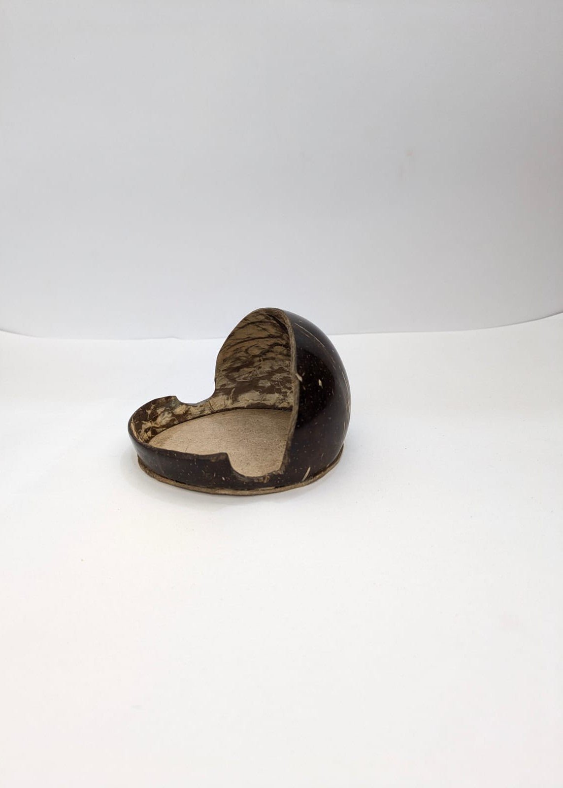 Handcrafted Natural Coconut Shell Mobile Stand – Desk Accessories on Brown Living™. SKU: KOTT014. Img 3.