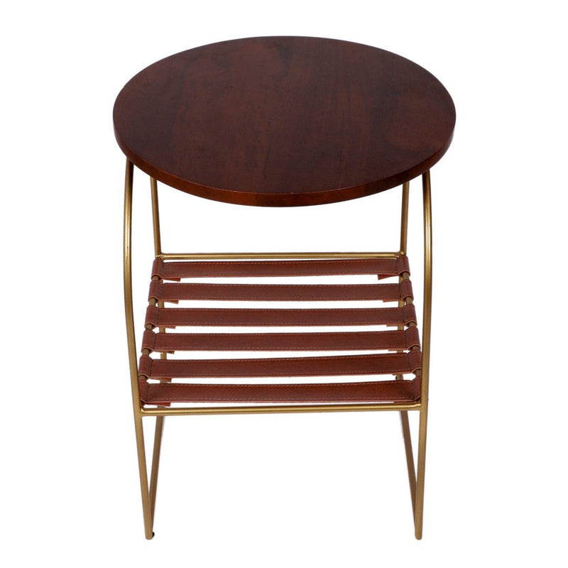 Handcrafted Premium Strips Below Accent Wooden Table | Verified Sustainable by Brown Living™