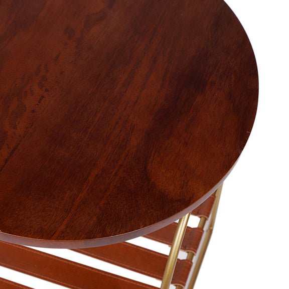 Handcrafted Premium Strips Below Accent Wooden Table | Verified Sustainable by Brown Living™