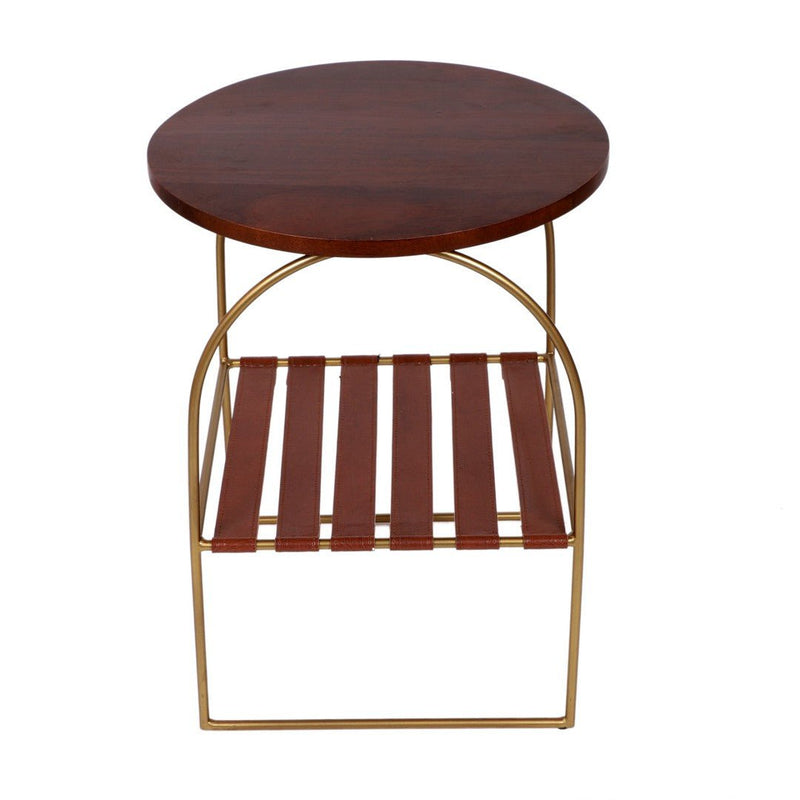 Handcrafted Premium Strips Below Accent Wooden Table | Verified Sustainable by Brown Living™