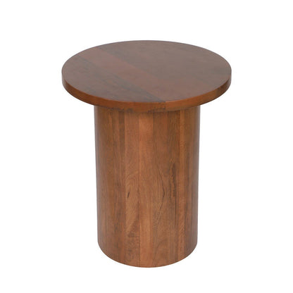 Handcrafted Rounded Twist Accent Mango Wood Table | Verified Sustainable by Brown Living™