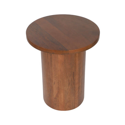 Handcrafted Rounded Twist Accent Mango Wood Table | Verified Sustainable by Brown Living™