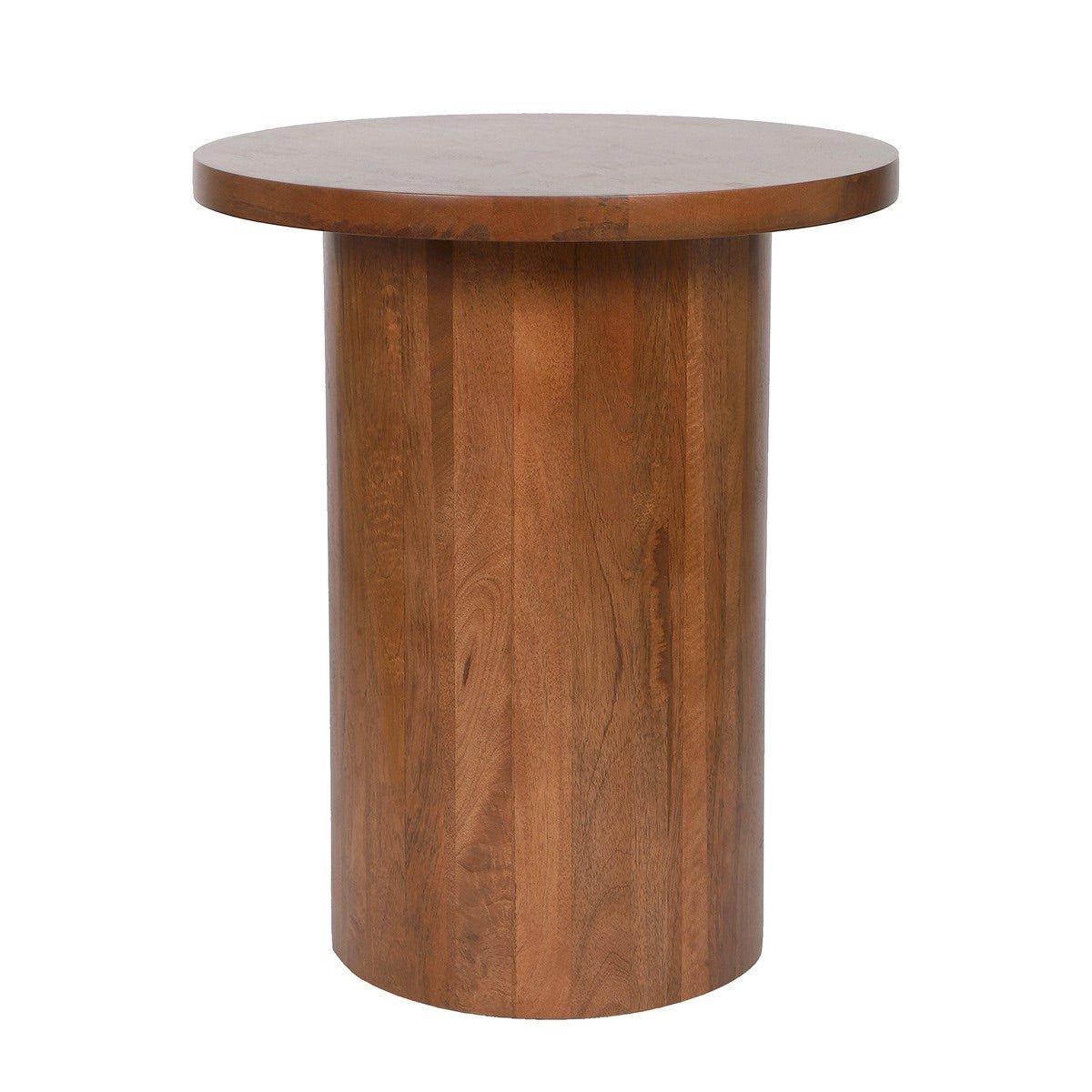 Handcrafted Rounded Twist Accent Mango Wood Table | Verified Sustainable by Brown Living™