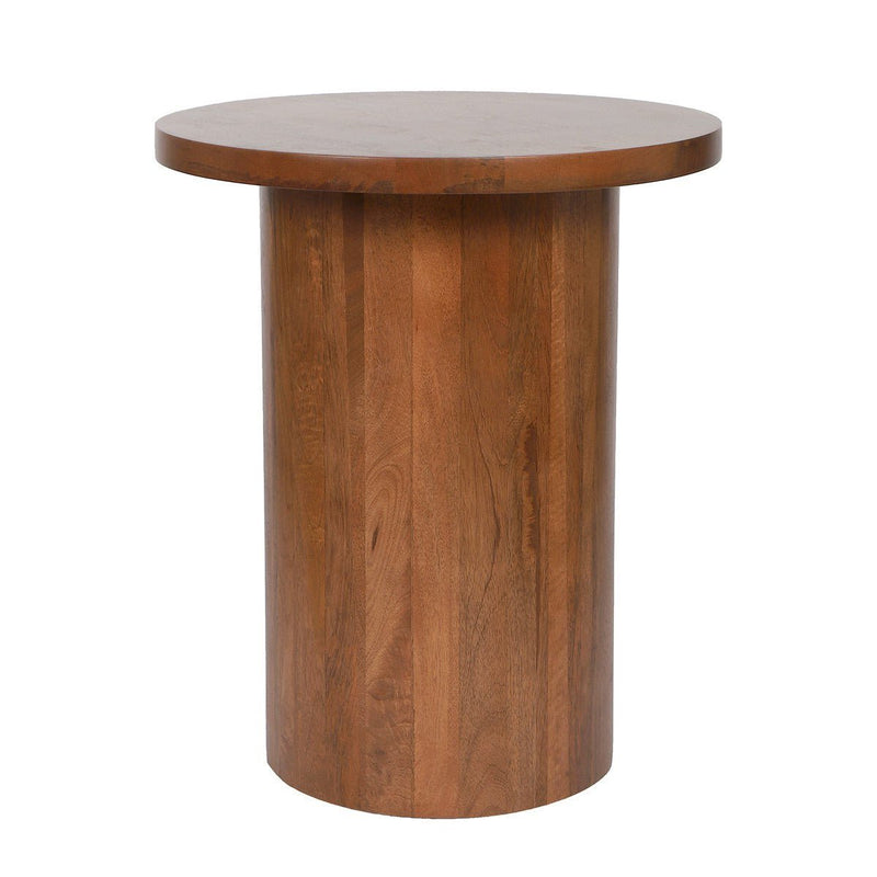 Handcrafted Rounded Twist Accent Mango Wood Table | Verified Sustainable Decor & Artefacts on Brown Living™