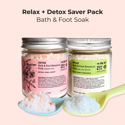 Handcrafted Saver Pack - Relax + Detox Bath & Foot Soak | Verified Sustainable by Brown Living™