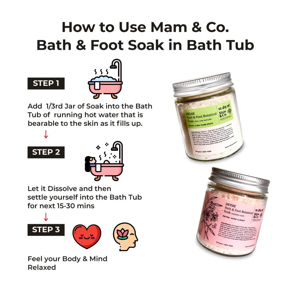 Handcrafted Saver Pack - Relax + Detox Bath & Foot Soak | Verified Sustainable by Brown Living™