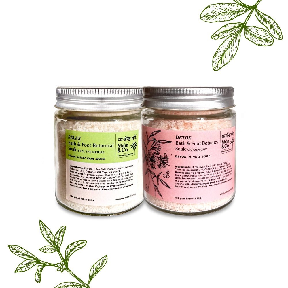 Handcrafted Saver Pack - Relax + Detox Bath & Foot Soak | Verified Sustainable by Brown Living™