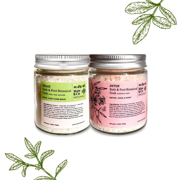 Handcrafted Saver Pack - Relax + Detox Bath & Foot Soak | Verified Sustainable Gift Giving on Brown Living™