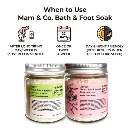 Handcrafted Saver Pack - Relax + Detox Bath & Foot Soak | Verified Sustainable by Brown Living™