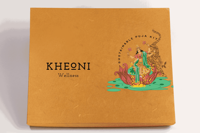 Handcrafted Sustainable Puja Kit | Natural Puja Samagri – Gift on Brown Living™. SKU: FFGISPBA01. Img 2.