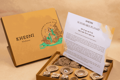 Handcrafted Sustainable Puja Kit | Natural Puja Samagri – Gift on Brown Living™. SKU: FFGISPBA01. Img 1.