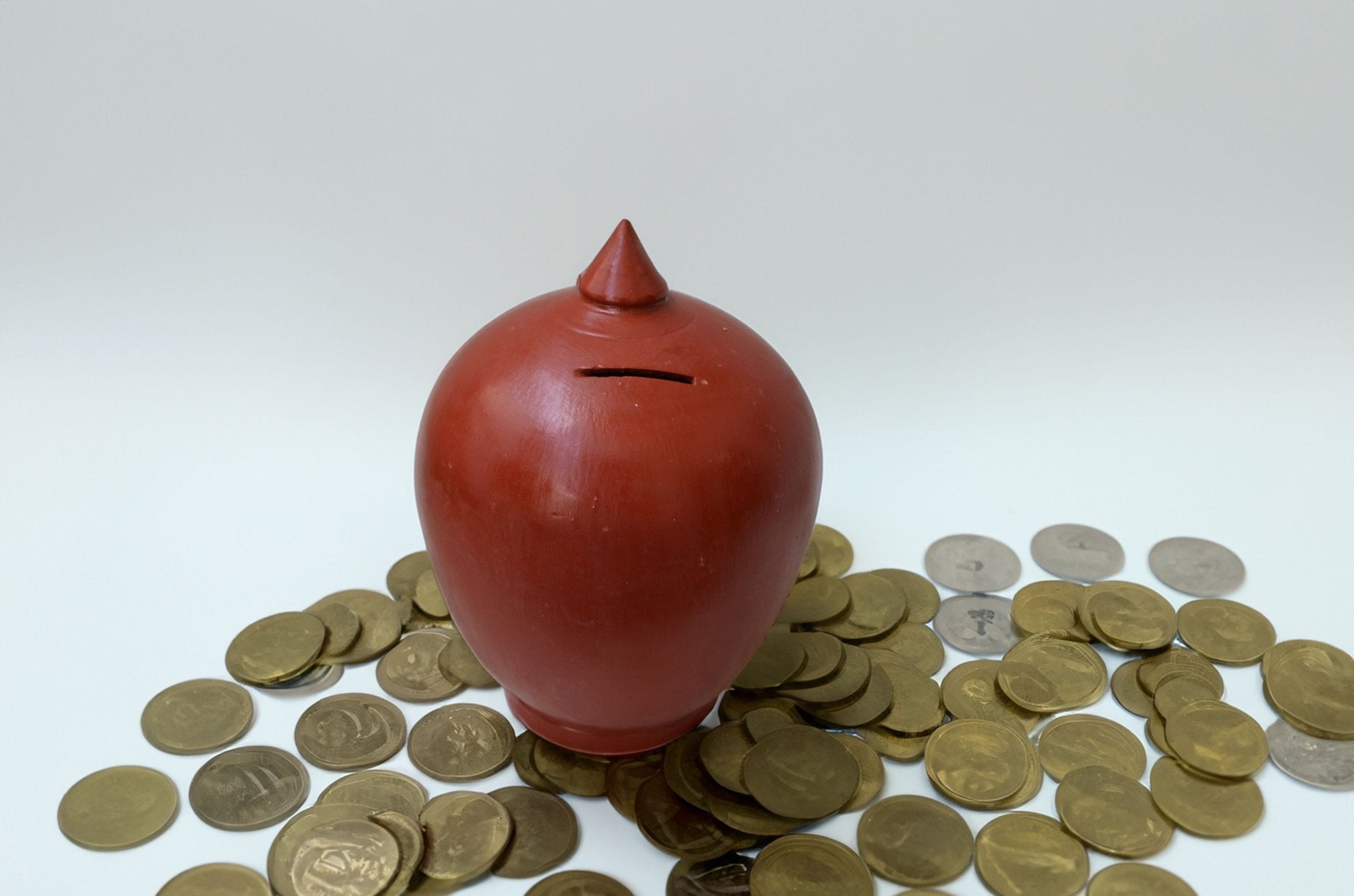 Handmade And Handpainted Terracotta Piggy Bank / Gullak | Verified Sustainable by Brown Living™