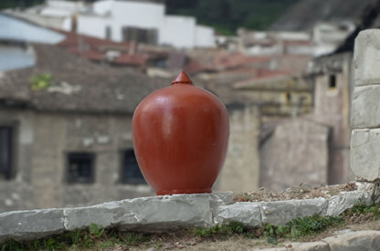 Handmade And Handpainted Terracotta Piggy Bank / Gullak | Verified Sustainable by Brown Living™