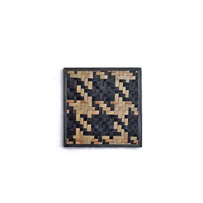 Handmade Bamboo Coasters - Black – Table Essentials on Brown Living™. SKU: CB12BLK. Img 2.