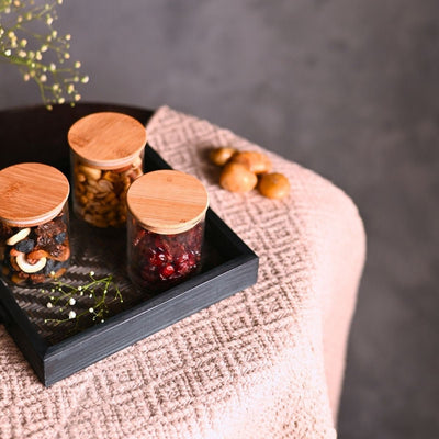 Handmade Bamboo Square Tray - Black – Trays & Platters on Brown Living™. SKU: TBL04BLK. Img 6.
