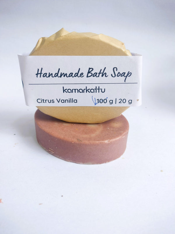 Handmade Bath Soap- Citrus Vanilla- 90 g (Pack of 4) | Verified Sustainable Body Soap on Brown Living™