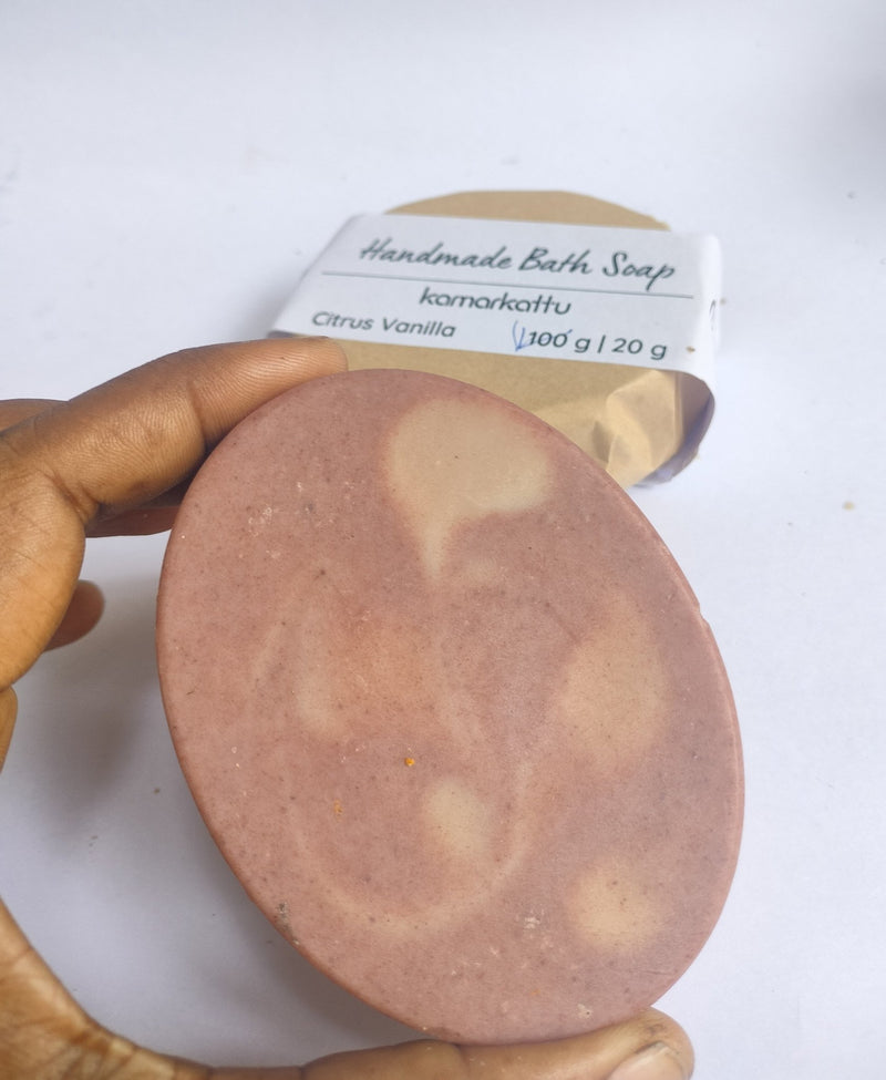 Handmade Bath Soap - Citrus Vanilla - 90 g (Pack of 4) | Verified Sustainable by Brown Living™