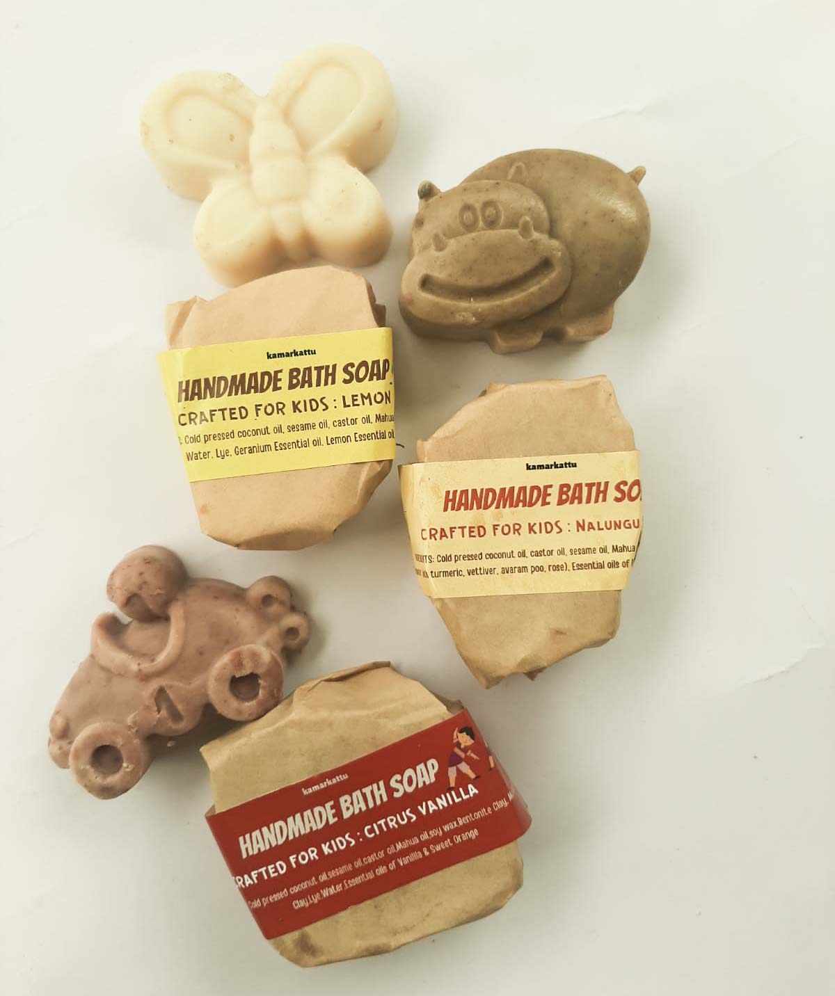 Handmade Bath Soap - Crafted for Kids - 6 Toy Soap Bars | Verified Sustainable by Brown Living™