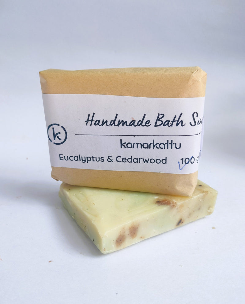 Handmade Bath Soap- Eucalyptus & Cedarwood | Verified Sustainable Body Soap on Brown Living™