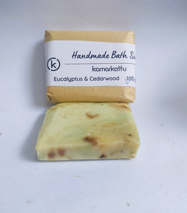 Handmade Bath Soap- Eucalyptus & Cedarwood | Verified Sustainable Body Soap on Brown Living™