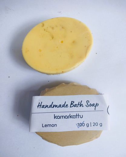 Handmade Bath Soap Made with Fresh Lemons - Pack of 4 (420g) | Verified Sustainable Body Soap on Brown Living™