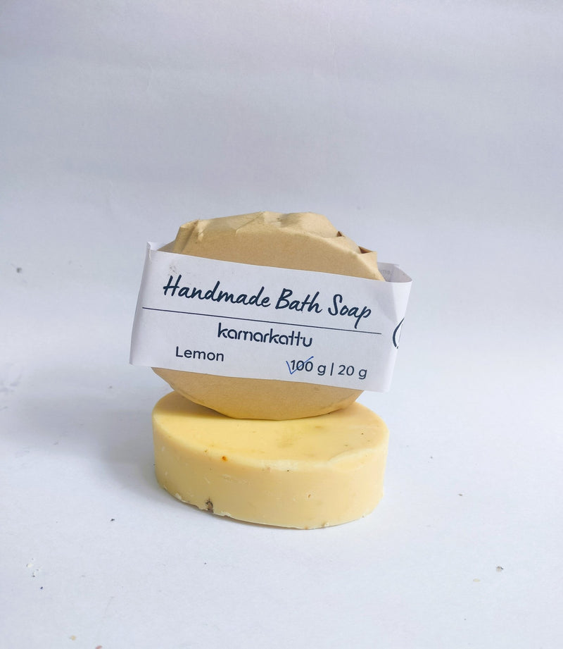 Handmade Bath Soap Made with Fresh Lemons - Pack of 4 (420g) | Verified Sustainable Body Soap on Brown Living™