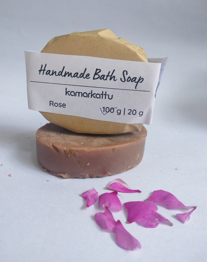 Handmade Bath Soap - Rose 100g (Pack of 2) | Verified Sustainable by Brown Living™