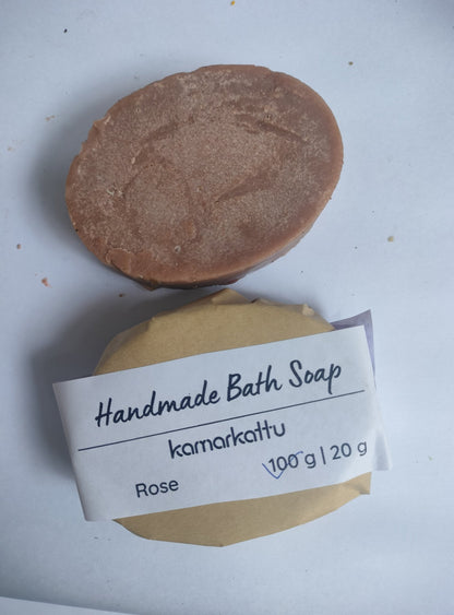 Handmade Bath Soap - Rose 100g (Pack of 2) | Verified Sustainable by Brown Living™