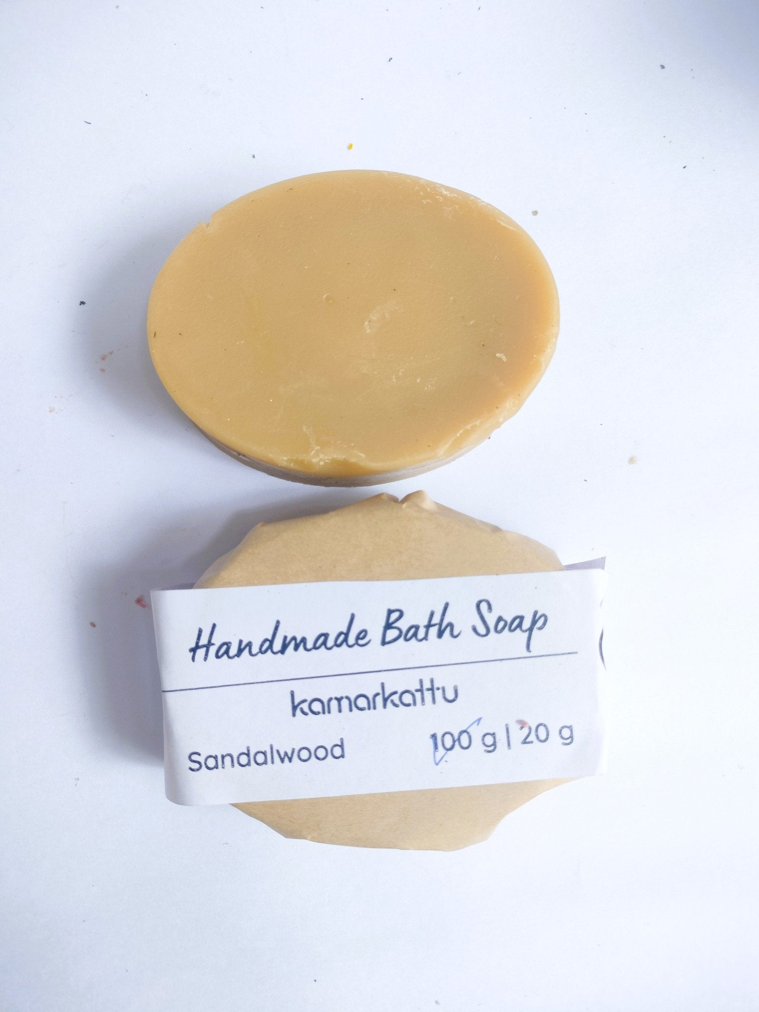 Handmade Bath Soap - Sandalwood - 100g bar (Pack of 2) | Verified Sustainable by Brown Living™