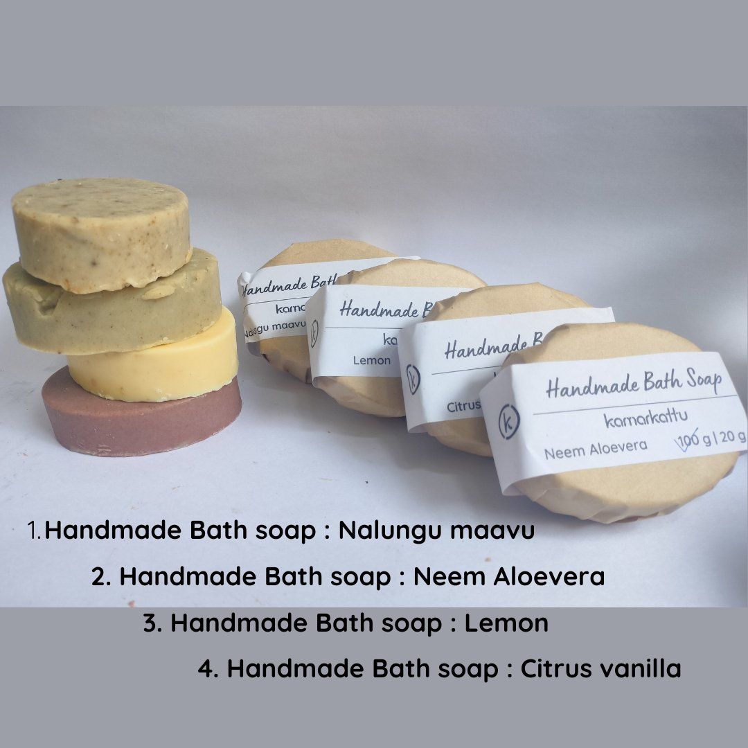 Handmade Bath Soap - Set of 4 Soaps | Verified Sustainable by Brown Living™