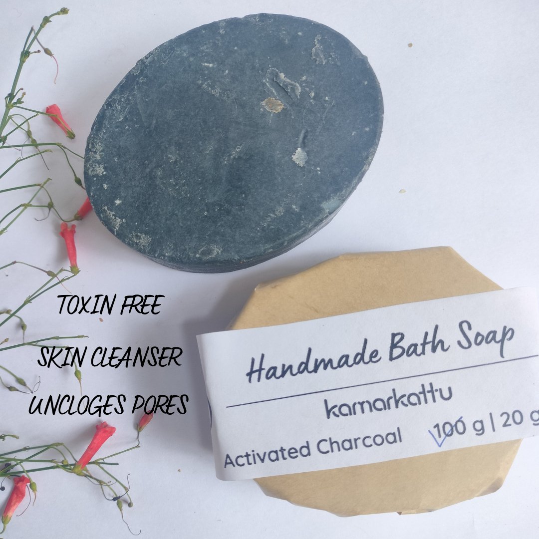 Handmade Bath Soap with Activated Charcoal Pack of 2 (240 g) | Verified Sustainable by Brown Living™