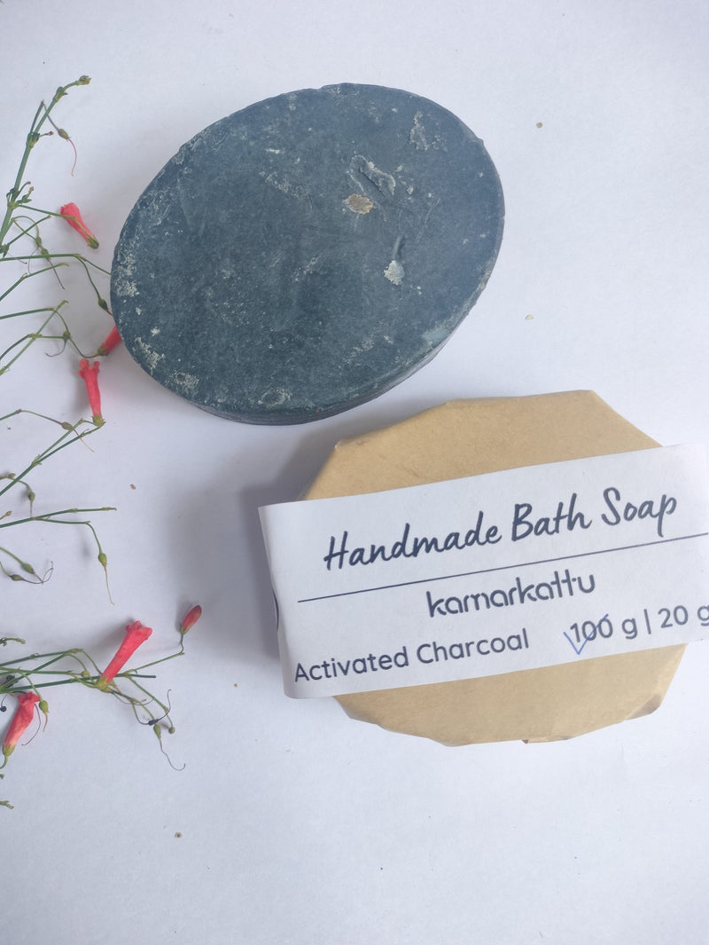 Handmade Bath Soap with Activated Charcoal Pack of 2 (240 g) | Verified Sustainable Body Soap on Brown Living™