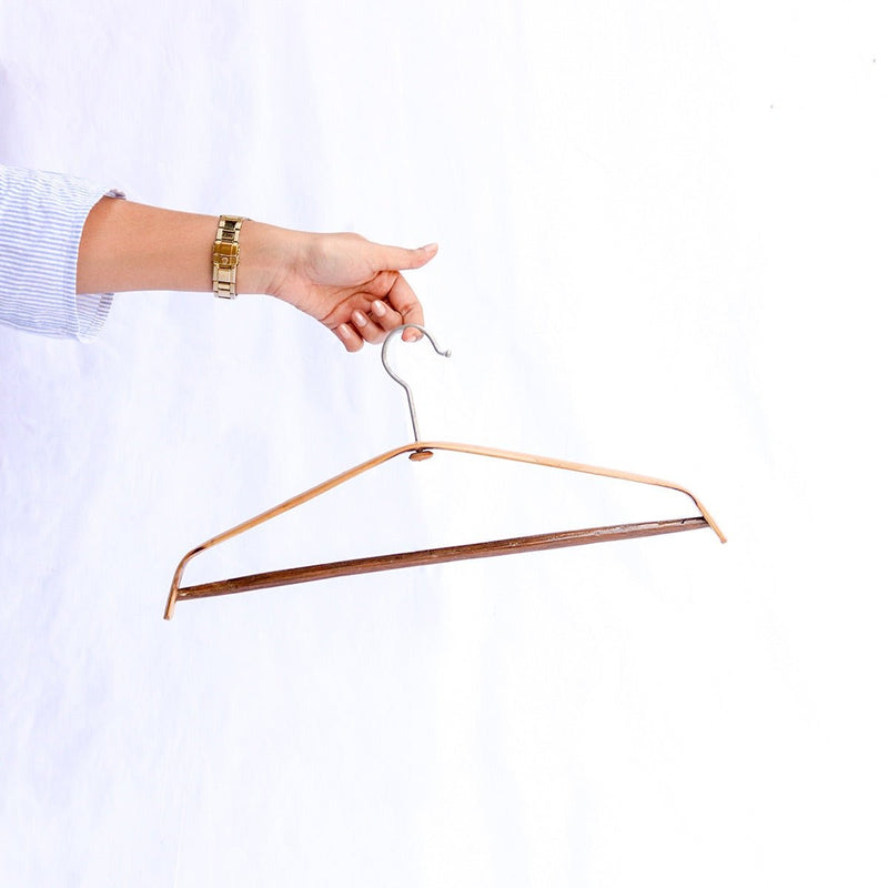 Handmade Bent Edge Bamboo Cloth Hanger | Verified Sustainable by Brown Living™