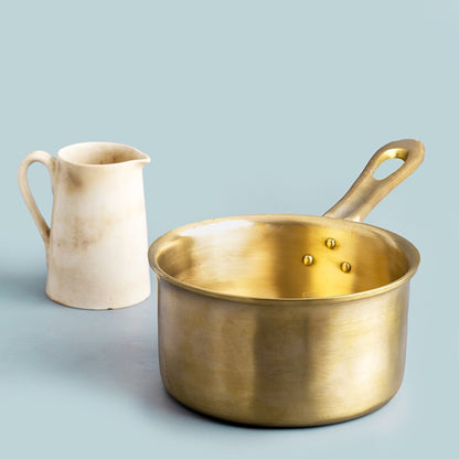 Handmade Bronze Milk Sauce Pan (2 Liter) | Verified Sustainable by Brown Living™