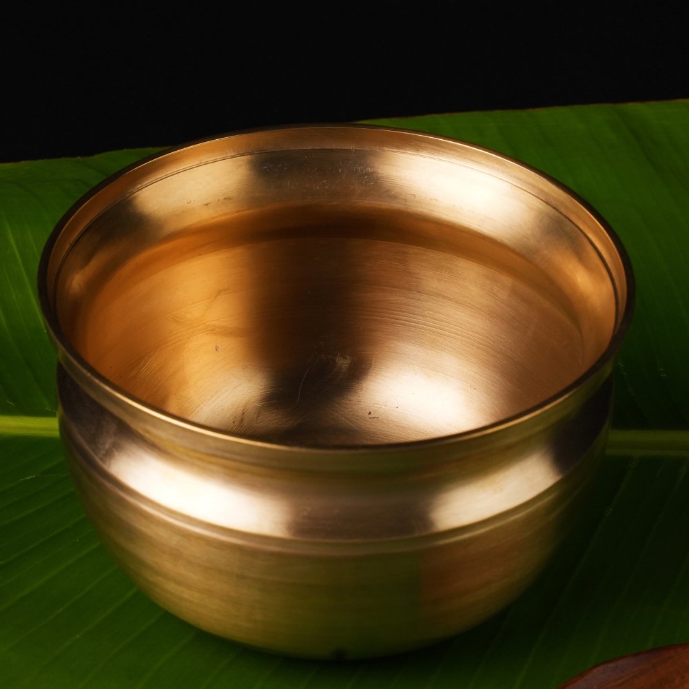 Handmade Bronze Pana/ Vengala Chatti (7inches) | Verified Sustainable by Brown Living™