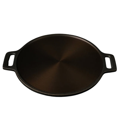 Handmade Cast Iron Combo (Kadai + Dosa Tawa + Skillet) – Cookware on Brown Living™. SKU: CastIron - Combo - 1 - 7330g - packof3. Img 4.