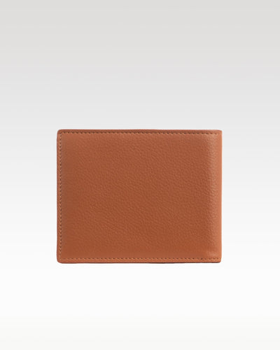 Handmade Classic Bifold Wallet for Everyday Use – Wallet on Brown Living™. SKU: BL-WAL-BRN-002. Img 10.