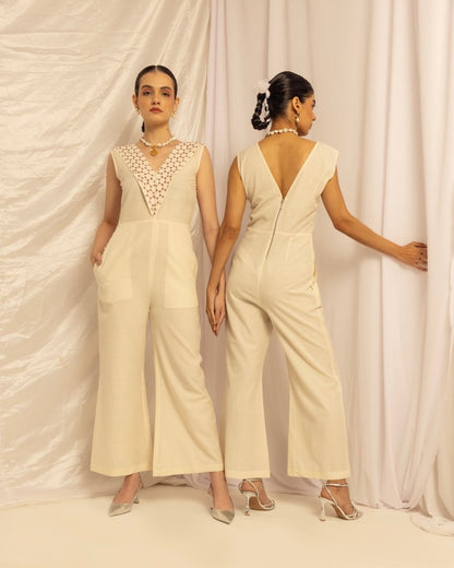 Handmade Cotton Jumpsuit – Sustainable & Stylish Outfit – Womens Jumpsuit by House Of Ara available on Brown Living™. . SKU: HOA - KAN - 113. Img 3.