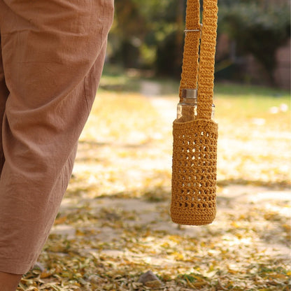 Handmade Crochet Sling Bottle Cover – Bottles & Sippers on Brown Living™. SKU: SAR107N. Img 9.