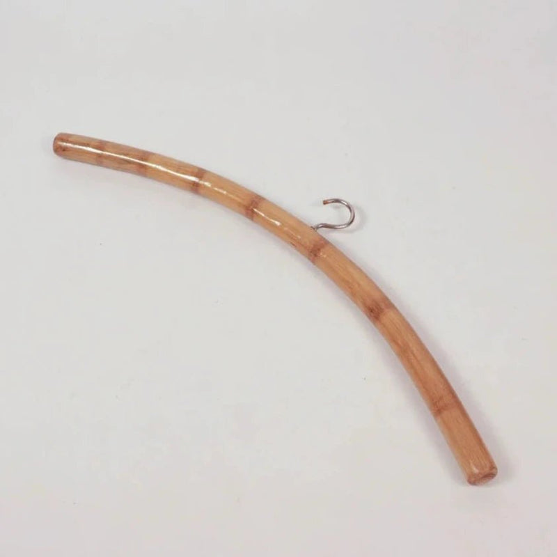 Handmade Curved Bamboo Hanger | Verified Sustainable by Brown Living™