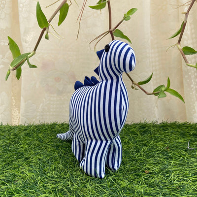 Handmade Dinosaur Soft Toy | Sustainable, Upcycled Fabric Plush – Soft Toy on Brown Living™. SKU: 122000029115. Img 2.