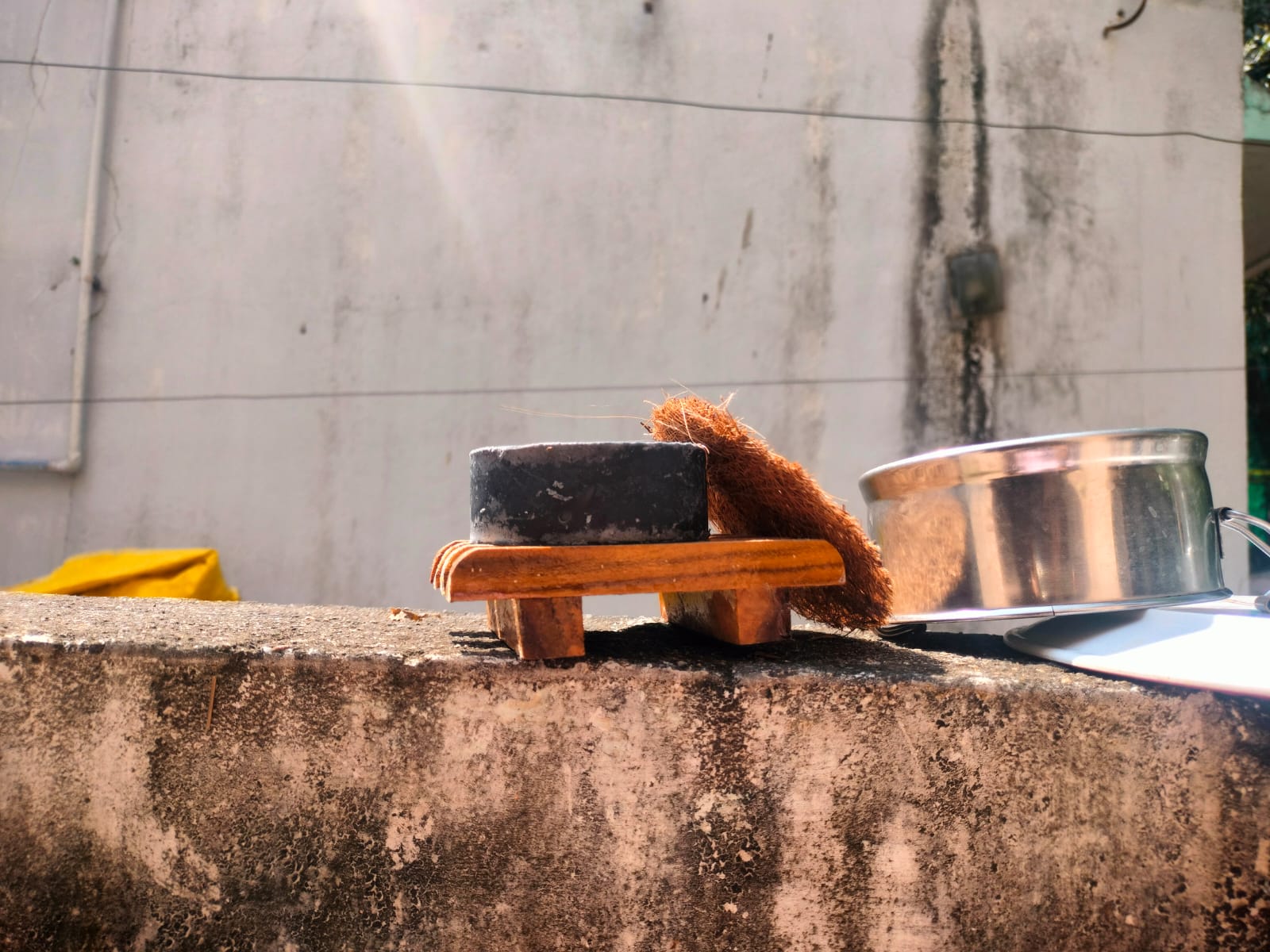 Handmade Dish Wash Soap Bar with coir scrub pad - 3 sets | Verified Sustainable by Brown Living™