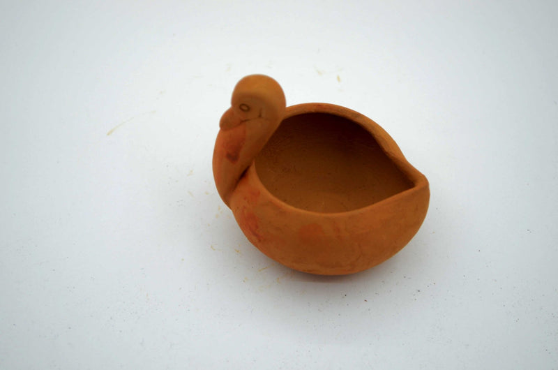 Handmade Duck-Shaped Terracotta Diya I Set Of 2 | Verified Sustainable Lamps & Lighting on Brown Living™