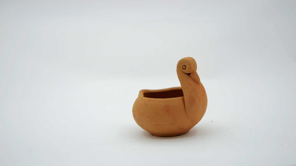 Handmade Duck-Shaped Terracotta Diya I Set Of 2 | Verified Sustainable Lamps & Lighting on Brown Living™