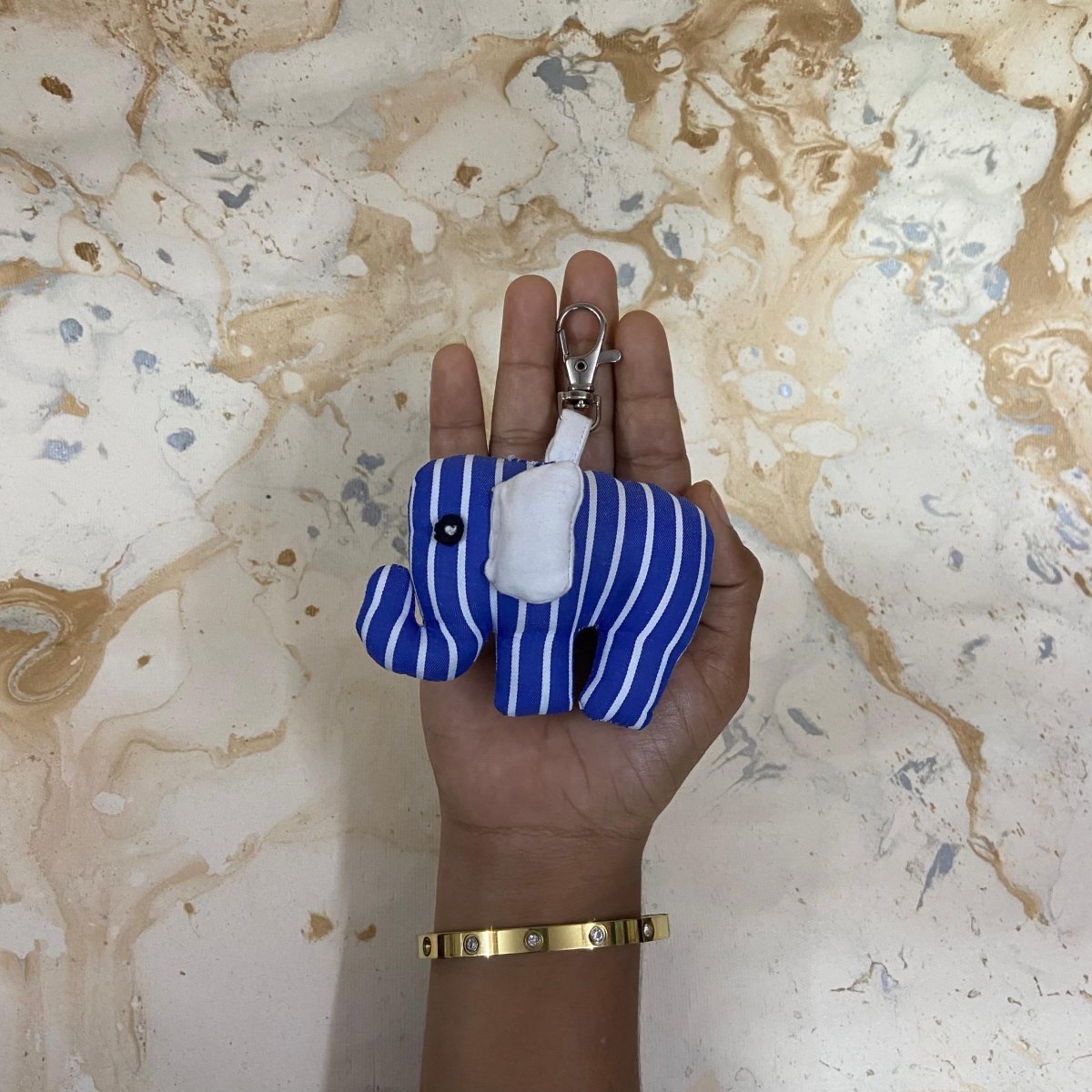Handmade Fabric Charm (Elephant) | Upcycled, Lucky & Artistic – Travel Accessories by Aftertaste available on Brown Living™. . SKU: 124000142004. Img 3.
