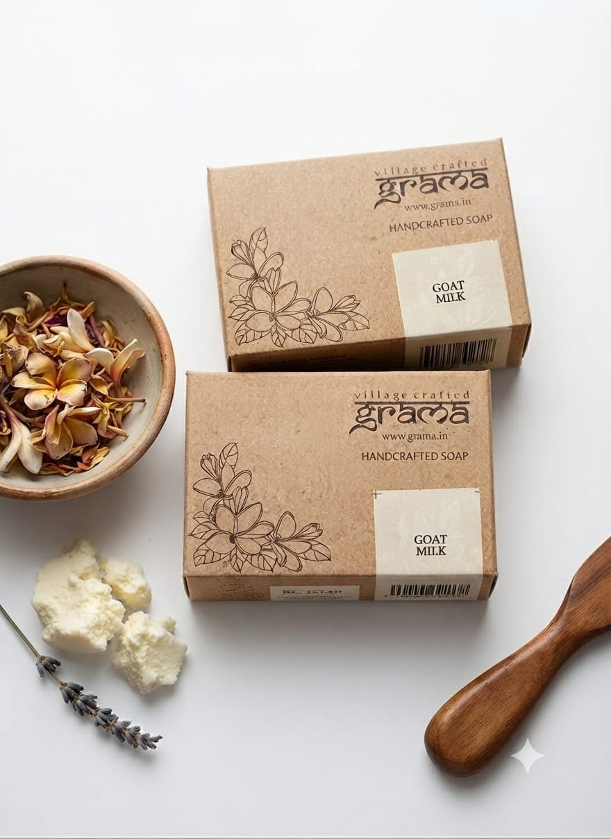 Handmade Goat Milk Soap, 125g each| Pack of 2 & 3 ( Hot Process ). – Body Soap on Brown Living™. SKU: goatmilk2. Img 8.