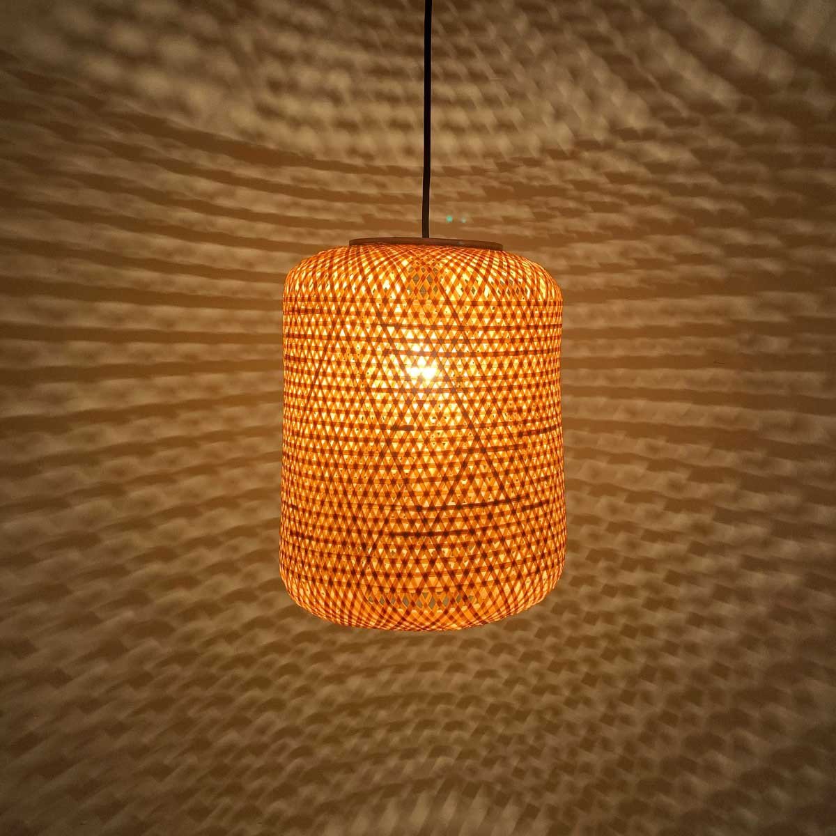 Handmade Honeycomb Pendant Lamp | Made with Bamboo | Verified Sustainable by Brown Living™