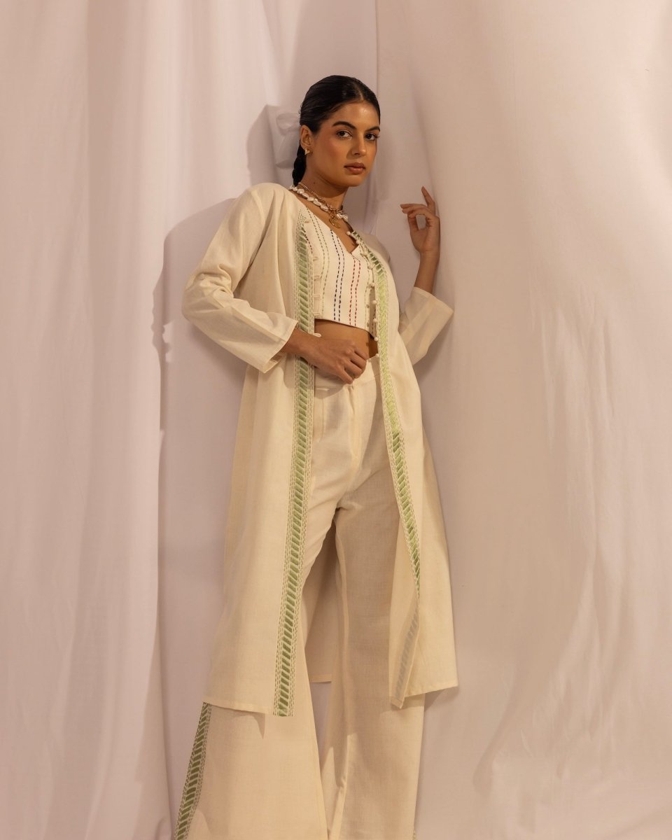 Handmade Kantha Jacket - Sustainable & Stylish Cotton Quilted Outerwear – Womens Jacket by House Of Ara available on Brown Living™. . SKU: HOA - KAN - 111. Img 3.