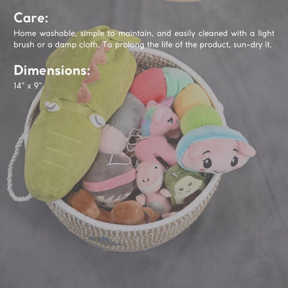 Handmade Moonj Grass Declutter Basket – Baskets & Boxes on Brown Living™. SKU: BM48YEL1-NEW. Img 4.