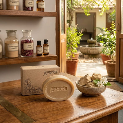 Handmade Multani Mitti Soap, 125g each | Pack of 2 & 3 (Hot Process ) – Body Soap on Brown Living™. SKU: mulanimitty2. Img 7.